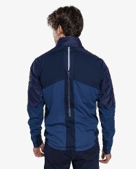 Pánská bunda Swix Dynamic Hybrid Insulated Jacket Lake Blue/Dark Navy