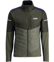 Pánská bunda Swix Dynamic Hybrid Insulated Jacket Olive/Dark olive