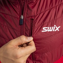 Pánská bunda Swix Dynamic Hybrid Insulated Jacket Rhubarb red/Swix red