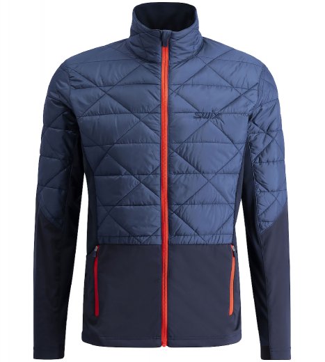 Pánská bunda Swix Infinity Hybrid Insulated Jacket Lake Blue/Dark Navy