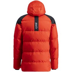 Pánská péřová bunda Swix Focus Down Jacket Fiery Red/Black