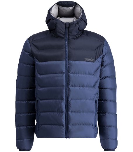 Pánská péřová bunda Swix Infinity Down Jacket Lake Blue/Dark Navy