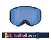 Red Bull Spect SOLO-001, matt dark blue, brown with blue mirror, CAT3, HIGH CONTRAST