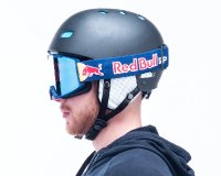 Red Bull Spect SOLO-001, matt dark blue, brown with blue mirror, CAT3, HIGH CONTRAST