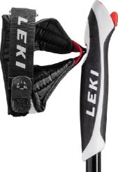 Leki Spin, black-white-fluorescent red, 100-130 cm