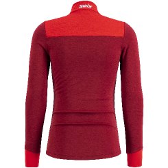 Swix Dynamic pánská mikina Swix red/Rhubarb red