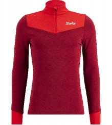 Swix Dynamic pánská mikina Swix red/Rhubarb red